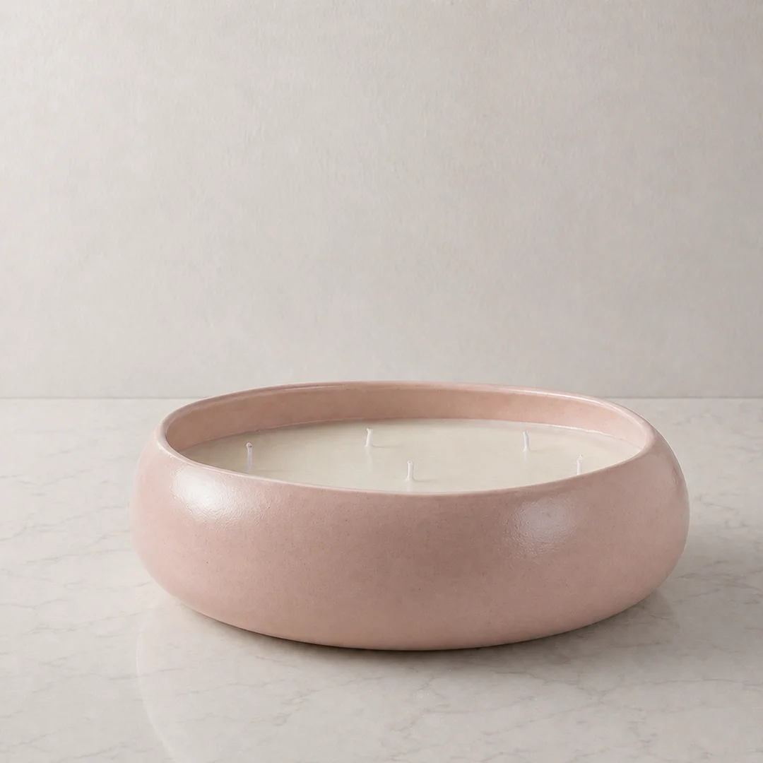 Wonky candle – Blush