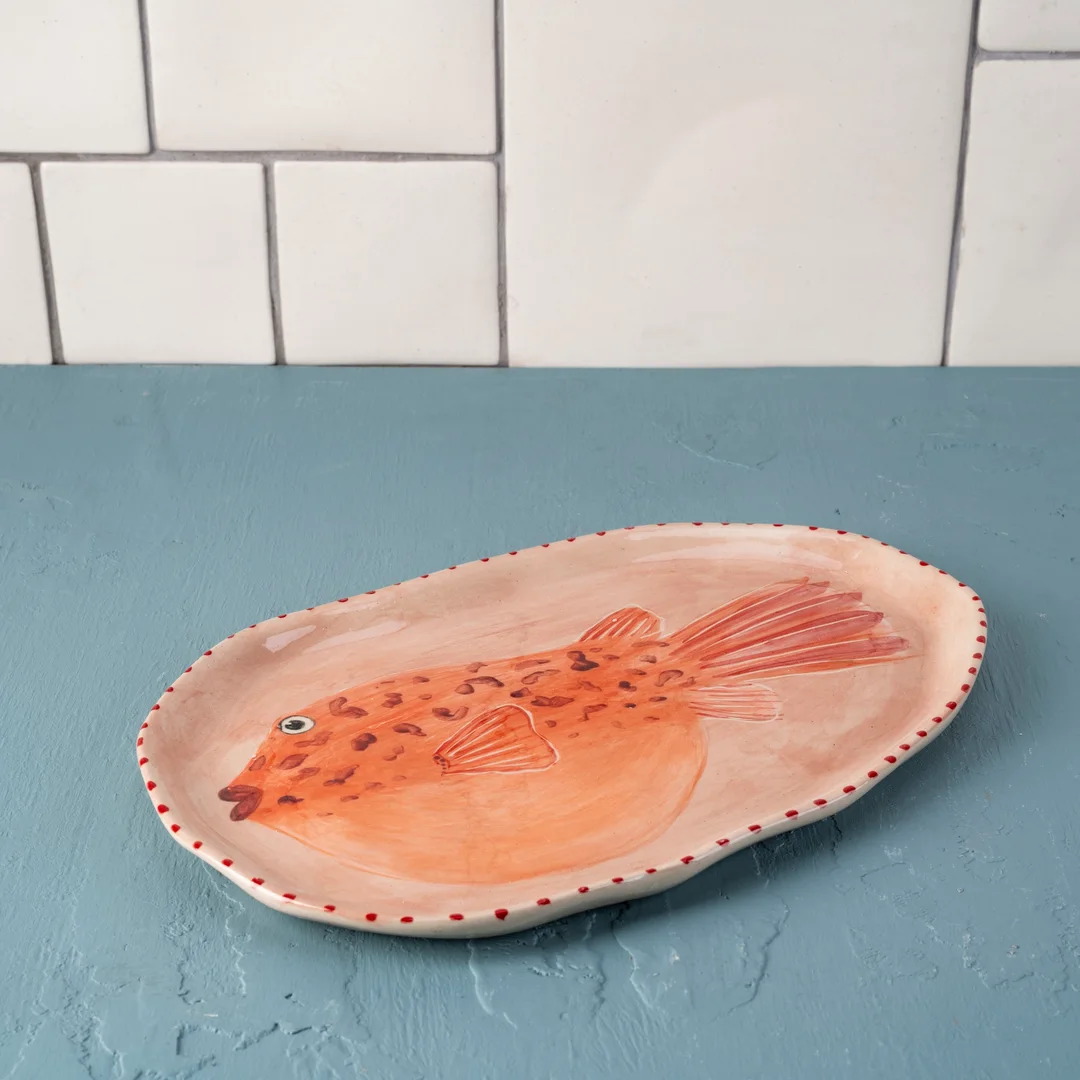 Waldo platter – Peaches the puffer