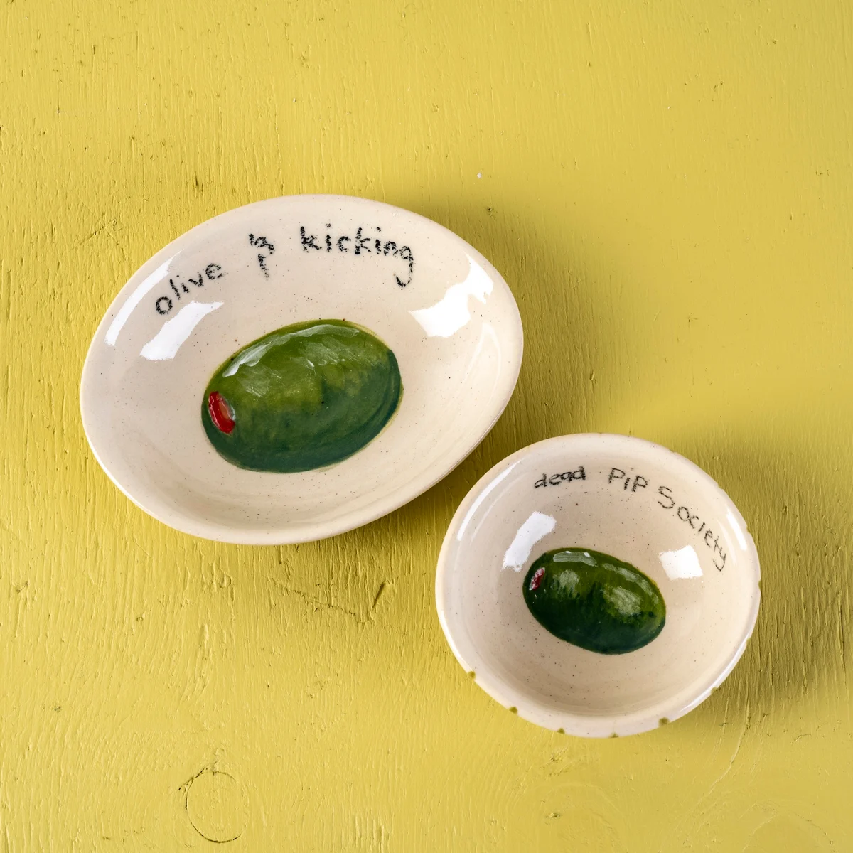 The Olive and Pip Affair, set of 2 – Olive and Kicking, view 1