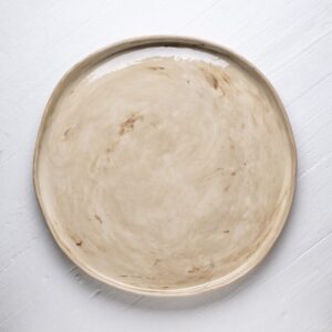 Moroccan White Round Platter