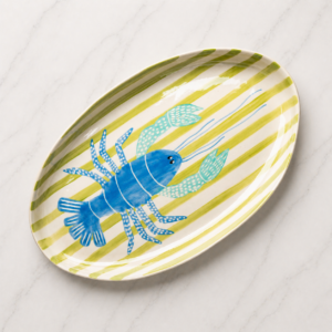 Medium Blue Tropical Lobster Watermelon Platter