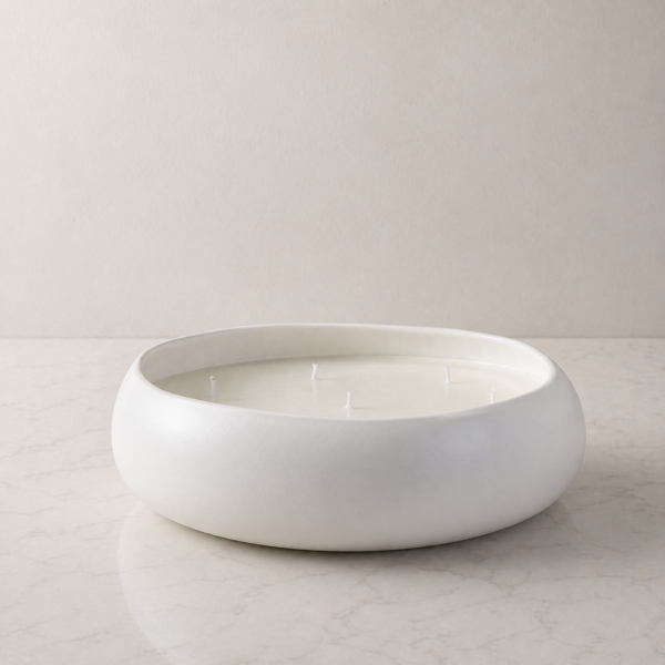 Small Wonky Milk Candle, Vanilla Coconut & Musk
