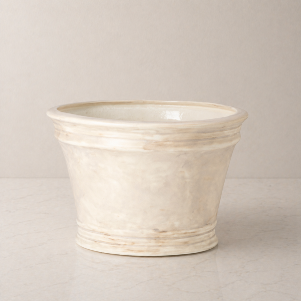 Moroccan White Herb Planter