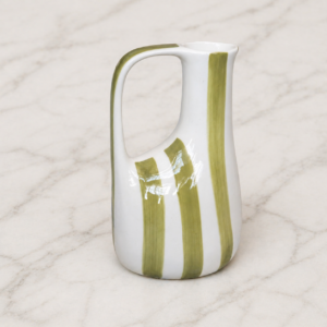 Abstract Olive Striped Jug