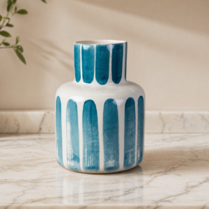 Marine Glow Stripe Bottle Vase