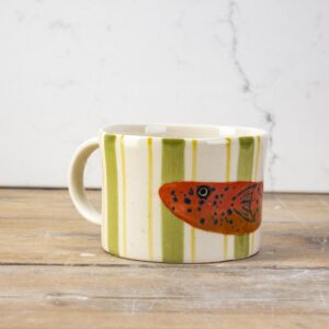 Dolly Olive Sardine Stripe Mug