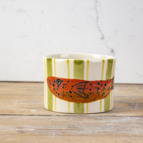 Dolly Olive Sardine Stripe Mug - Image 3