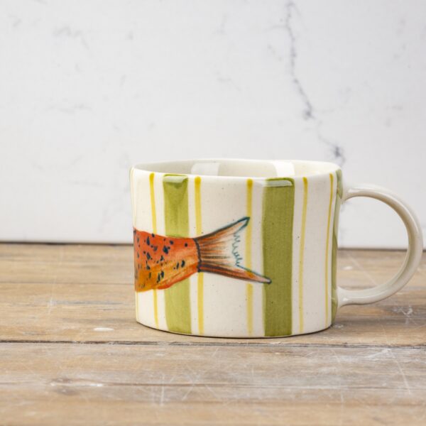 Dolly Olive Sardine Stripe Mug - Image 5