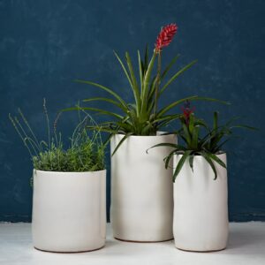 White Manhattan Large Planter Collection