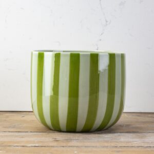 Short Irish Green & Soft Teal Open Vessel