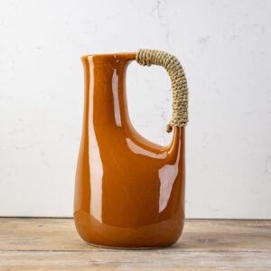 Abstract Toffee Weave Handle Jug