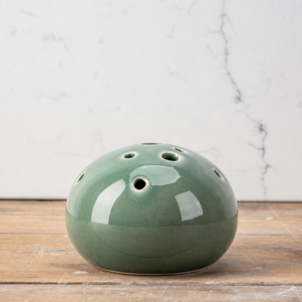 Olive Flower Frog Vase - Image 4