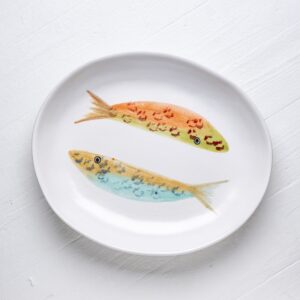 Large Multi Sardines Oval Bowl