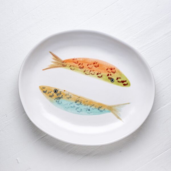 Large Multi Sardines Oval Bowl
