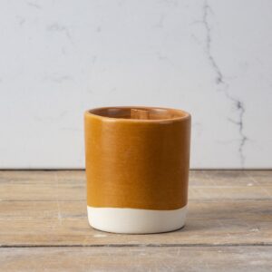 Nut Brown Dip Beaker Candle, Dark Coffee