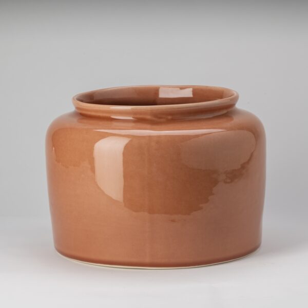 Small Burnt Sage Honey Pot Planter - Image 2