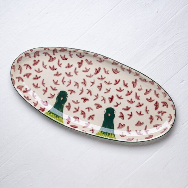 Tiny Accountant Pigeon Platter