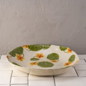 Pebble deep salad bowl tumbled nasturtium yellow