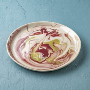 Bailey dinner plate 28cm muscadel and green marble