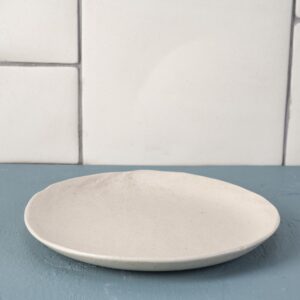 Bailey side plate tumbled texture toasted cream
