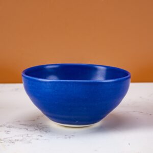 Maisie bowl matt cobalt, pumpkin,milk,matt mustard