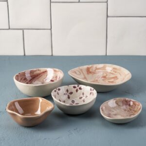 Tide treasures collection Marble, pumpkin and pressed petals