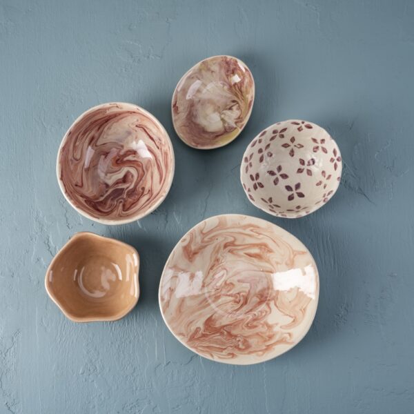 Tide treasures collection Marble, pumpkin and pressed petals - Image 2